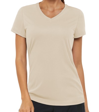 Women's V-Neck T-Shirt - Oystet Grey/S