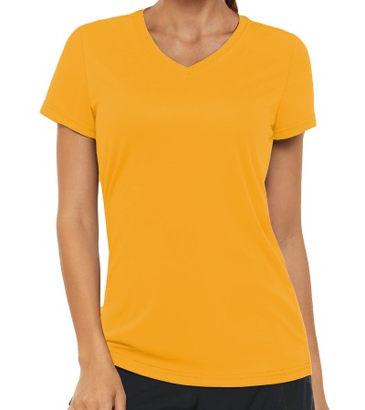 Women's V-Neck T-Shirt - Yellow/S