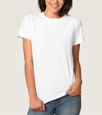 Women's Basic white T-Shirt - White/S