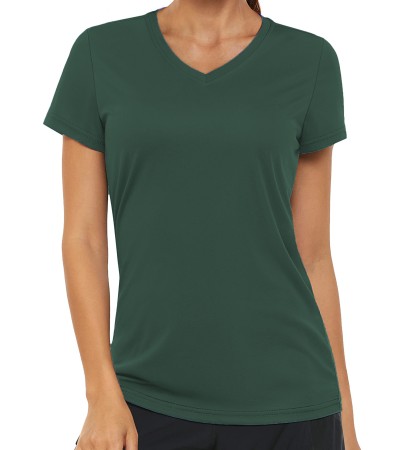 Women's V-Neck T-Shirt - Green/S