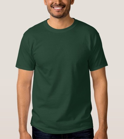 Men's basic green T-shirt - Green/S