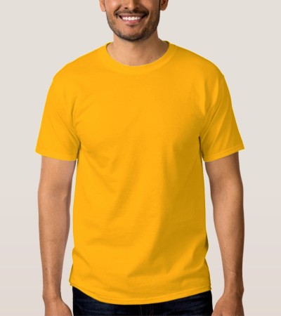 Men's basic yellow T-shirt - Yellow/S