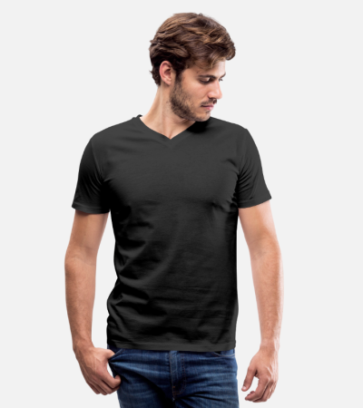 Men's V-Neck T-Shirt - Black/S